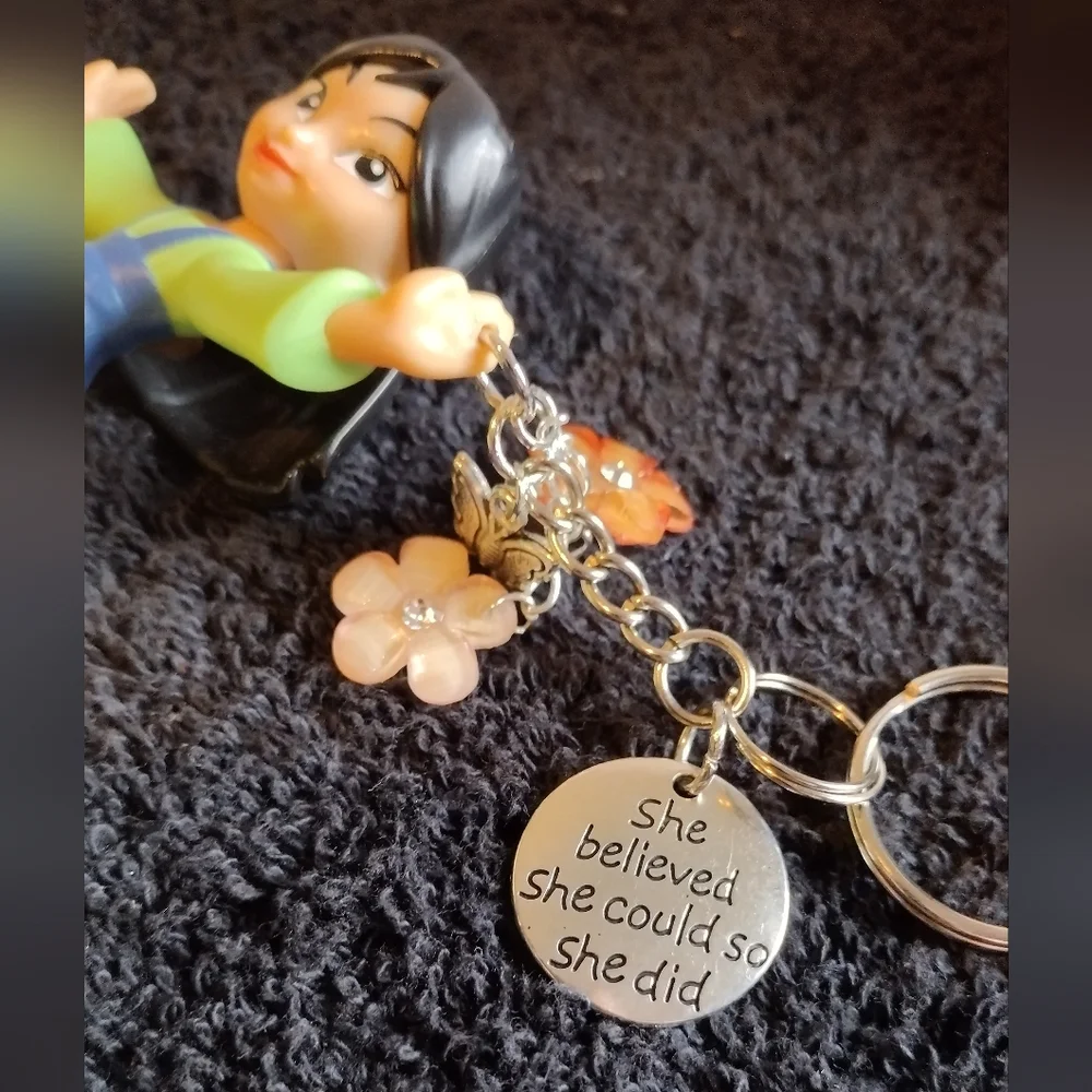 ⭐Custom made Disney's Mulan Keychain 